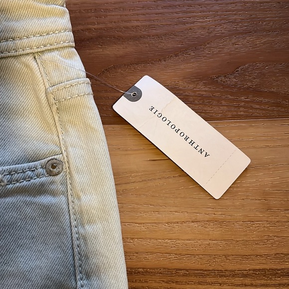 Pilcro Anthropologie Mid-Rise Slim Boyfriend Jeans Ocean Studio Light Wash NEW - Picture 8 of 16